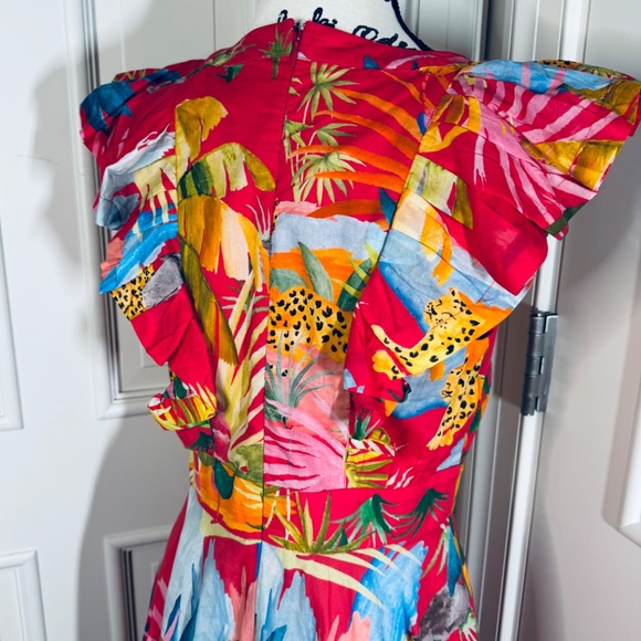 FARM Rio Colorful Tropical Midi Dress - Picture 10 of 15